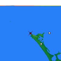 Nächste Vorhersageorte - Cape Reinga - Karte