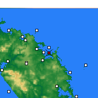 Nächste Vorhersageorte - Purerua Peninsula - Karte