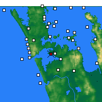 Nächste Vorhersageorte - Auckland - Karte