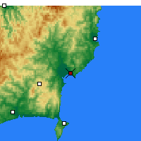 Nächste Vorhersageorte - Gisborne - Karte