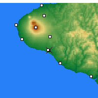 Nächste Vorhersageorte - Hawera - Karte