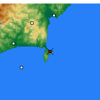 Nächste Vorhersageorte - Mahia Peninsula - Karte
