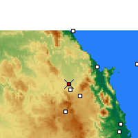 Nächste Vorhersageorte - Mareeba - Karte