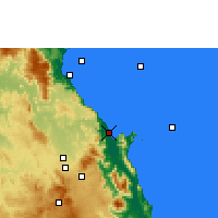 Nächste Vorhersageorte - Cairns - Karte
