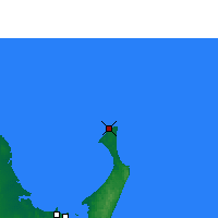 Nächste Vorhersageorte - Sandy Cape Lighthouse - Karte
