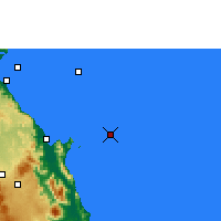 Nächste Vorhersageorte - Moore Reef - Karte