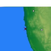 Nächste Vorhersageorte - Jurien Bay - Karte
