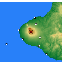 Nächste Vorhersageorte - Mount Taranaki - Karte