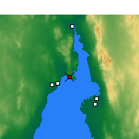 Nächste Vorhersageorte - False Bay - Karte