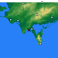 Nächste Vorhersageorte - Sandy Point - Karte