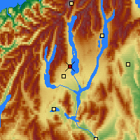 Nächste Vorhersageorte - Lake Pukaki - Karte