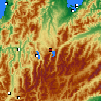 Nächste Vorhersageorte - Lake Rotoiti - Karte