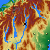 Nächste Vorhersageorte - Lake Tekapo - Karte