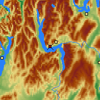 Nächste Vorhersageorte - Lake Wakatipu - Karte