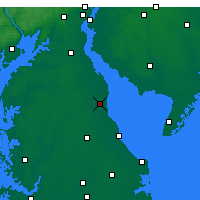 Nächste Vorhersageorte - Dover - Karte