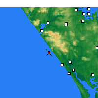 Nächste Vorhersageorte - Maunganui Bluff - Karte
