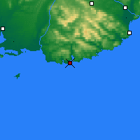Nächste Vorhersageorte - Porpoise Bay - Karte