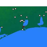 Nächste Vorhersageorte - Port Arthur - Karte