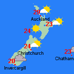 Forecast Wed Oct 16 New Zealand