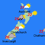 Forecast Fri Oct 18 New Zealand